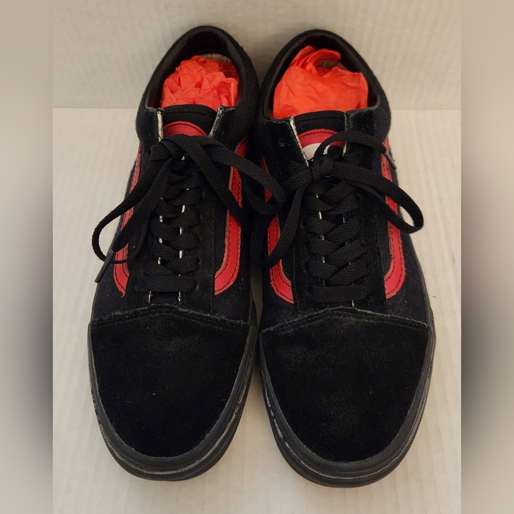 Mickey Mouse Black and Red Vans